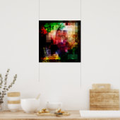 Colorful Currency Collage Poster (Keuken)