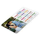 Colorful Custom 2023 Photo Calendar Magneet (Linkerzijde)