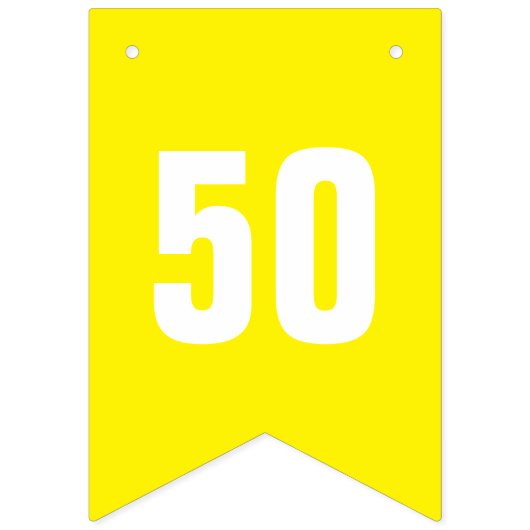 Colorful Custom Age Birthday Party Bunting Banner (Derde vlag)