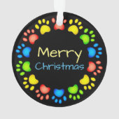 Colorful Custom kerstfoto Ornament (achterkant)