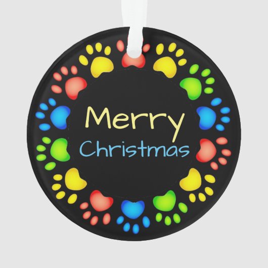 Colorful Custom kerstfoto Ornament (achterkant)