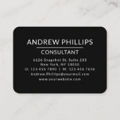 Colorful Custom Modern Moon Space Cityscape Visitekaartje (Achterkant)