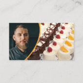 Colorful Custom Pastry Afbeelding Baker Photo Temp Visitekaartje (Voorkant)