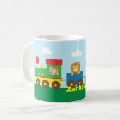 Colorful Cute Animals Train for Kids Koffiemok (Voorkant links)