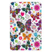 Colorful Cute Butterfly en Flowers Pattern Magneet (Verticaal)