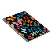 Colorful Cute Butterfly Personalized  Notitieboek (Rechterzijde)