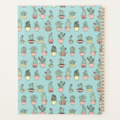 Colorful Cute Cactus in hand getekend stijlpatroon Planner (Achterkant)