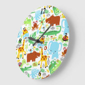 Colorful Cute Cartoon Oerwoud Grote Klok (Hoek)