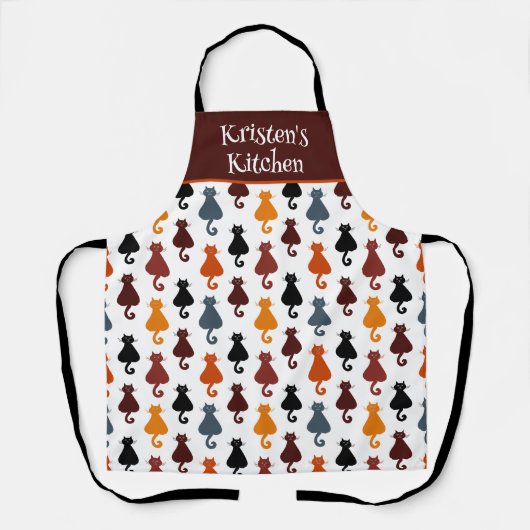 Colorful Cute Cats Pattern Personalized Schort (Voorkant)