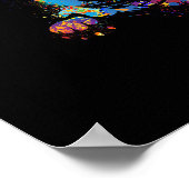 Colorful Cute Chihuahua Poster (Hoek)