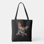 Colorful Cute Chihuahua Tote Bag (Achterkant)