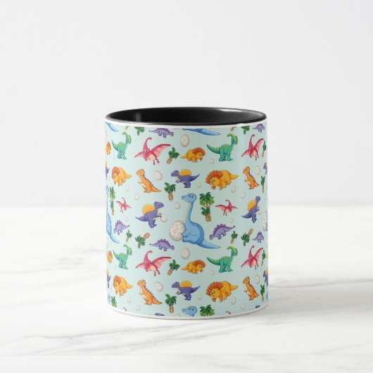 Colorful Cute Dinosaur Pattern Mok (Midden)