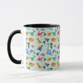 Colorful Cute Dinosaur Pattern Mok (Links)
