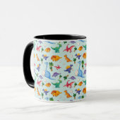 Colorful Cute Dinosaur Pattern Mok (Voorkant links)