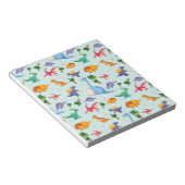 Colorful Cute Dinosaur Pattern Notitieblok (Schuin)