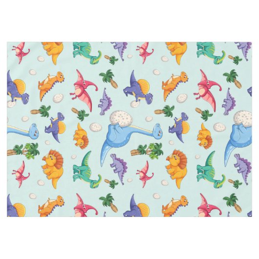 Colorful Cute Dinosaur Pattern Tafelkleed (Voorkant (Horizontaal))
