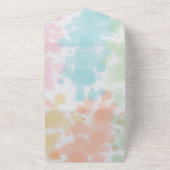 Colorful Cute Dinosaurs Baby shower All In One Uitnodiging (Buitenkant)