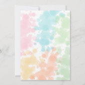 Colorful Cute Dinosaurs Baby shower Bingo (Achterkant)