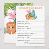 Colorful Cute Dinosaurussen Vermaakt Baby shower K (Voorkant / Achterkant)