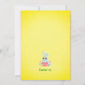 Colorful Cute Easter Bunny Holiday Kaart (Achterkant)