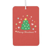 Colorful Cute Festive Merry-kerstboom Luchtverfrisser (Voorkant)