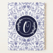 Colorful Cute Floral Custom Name  Planner (Achterkant)