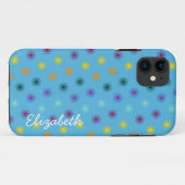 Colorful Cute Flower Pattern Case-Mate iPhone Case (Achterkant (horizontaal))