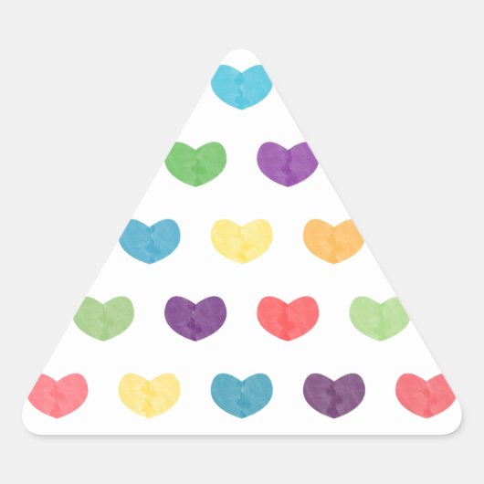 Colorful Cute Hearts VI Sticker (Voorkant)