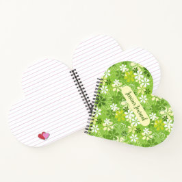 Colorful Cute Illustration Daisy Floral Pattern Notitieboek