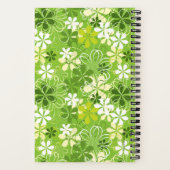Colorful Cute Illustration Daisy Floral Pattern Notitieboek (Achterkant)