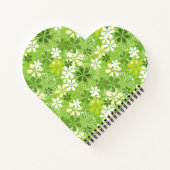 Colorful Cute Illustration Daisy Floral Pattern Notitieboek (Achterkant)