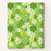 Colorful Cute Illustration Daisy Floral Pattern Notitieboek (Achterkant)