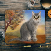 Colorful Cute Kat Fine Art Muismat