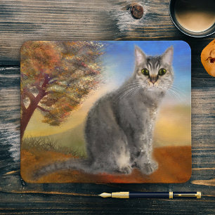 Colorful Cute Kat Fine Art Muismat