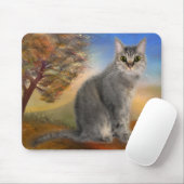 Colorful Cute Kat Fine Art Muismat (Met muis)