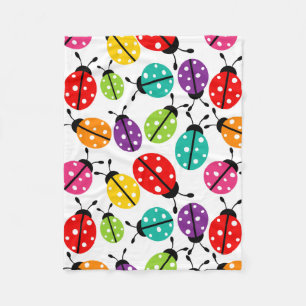 Colorful Cute Lady Bug naadloos patroon Fleece Deken