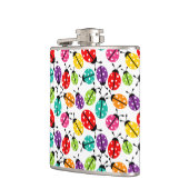 Colorful Cute Lady Bug naadloos patroon Heupfles (Links)