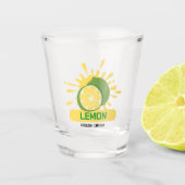 Colorful Cute Lemon Fresh Drink Shot Glasses Glas (Voorkant)
