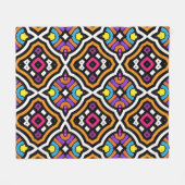 Colorful Cute  Moderne Tribal Ethnic Patroon Fleece Deken (Voorkant (Horizontaal))