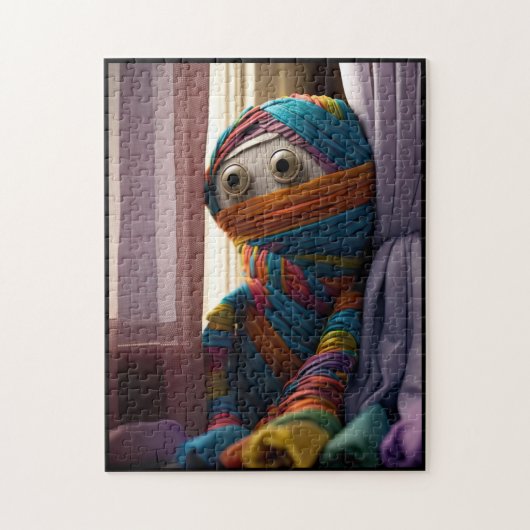 Colorful Cute Mummy Jigzaag Puzzle Legpuzzel (Verticaal)