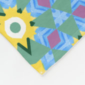 Colorful Cute Patterned Fleece Deken (Hoek)