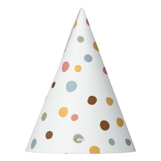 Colorful Cute Polka dot Feesthoedjes (Links)