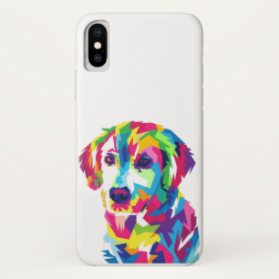 Colorful Cute Puppy Dog Labrador X, XR, XS Max, X Case-Mate iPhone Case