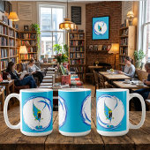 Colorful Cute Quirky Cartoon Character Koffiemok