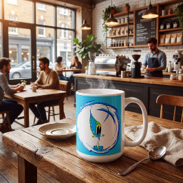 Colorful Cute Quirky Cartoon Character Koffiemok