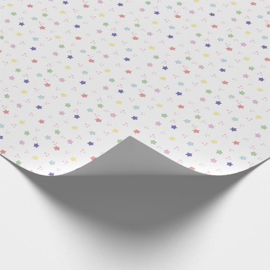 Colorful Cute Stars Pattern Gift Cadeaupapier (Hoek)