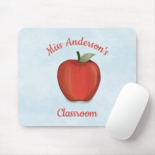 Colorful Cute Teachers Apple Classroom Muismat (Met muis)