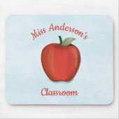 Colorful Cute Teachers Apple Classroom Muismat (Voorkant)