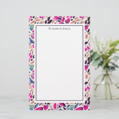 Colorful Cutouts Patroon Briefpapier (Staand voorkant)