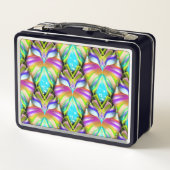 Colorful Cyan and Black Oracle Owl Pattern (Achterkant)